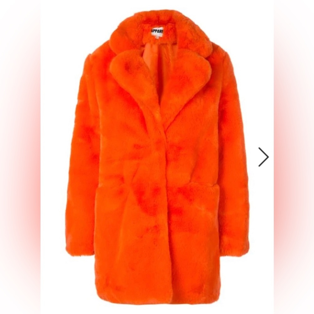 Apparis Sophie coat in Orange Size M